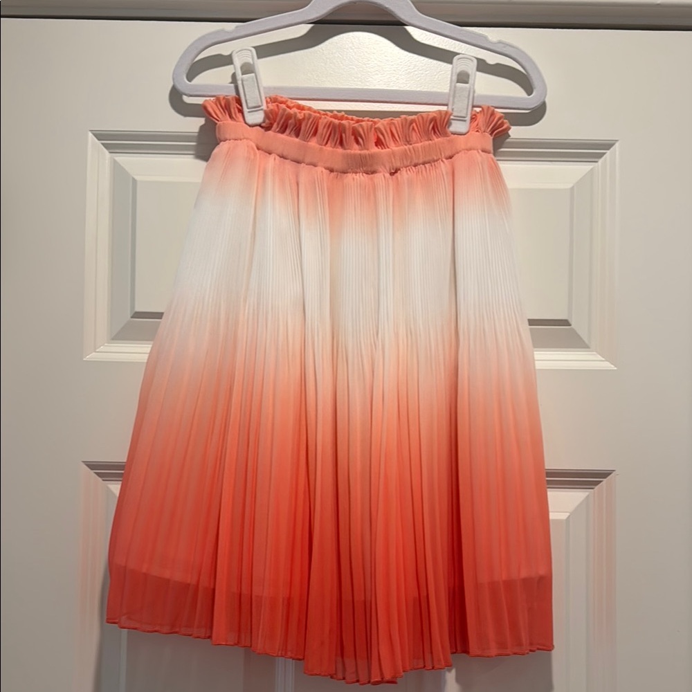 GIRLS size 8 Mayoral Elegant Ombre Pleated Skirt